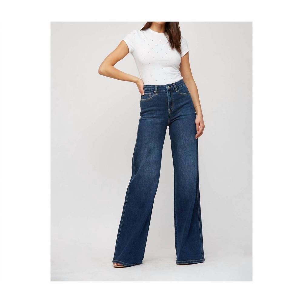 Women's Blue Flare & Wide Leg Jeans